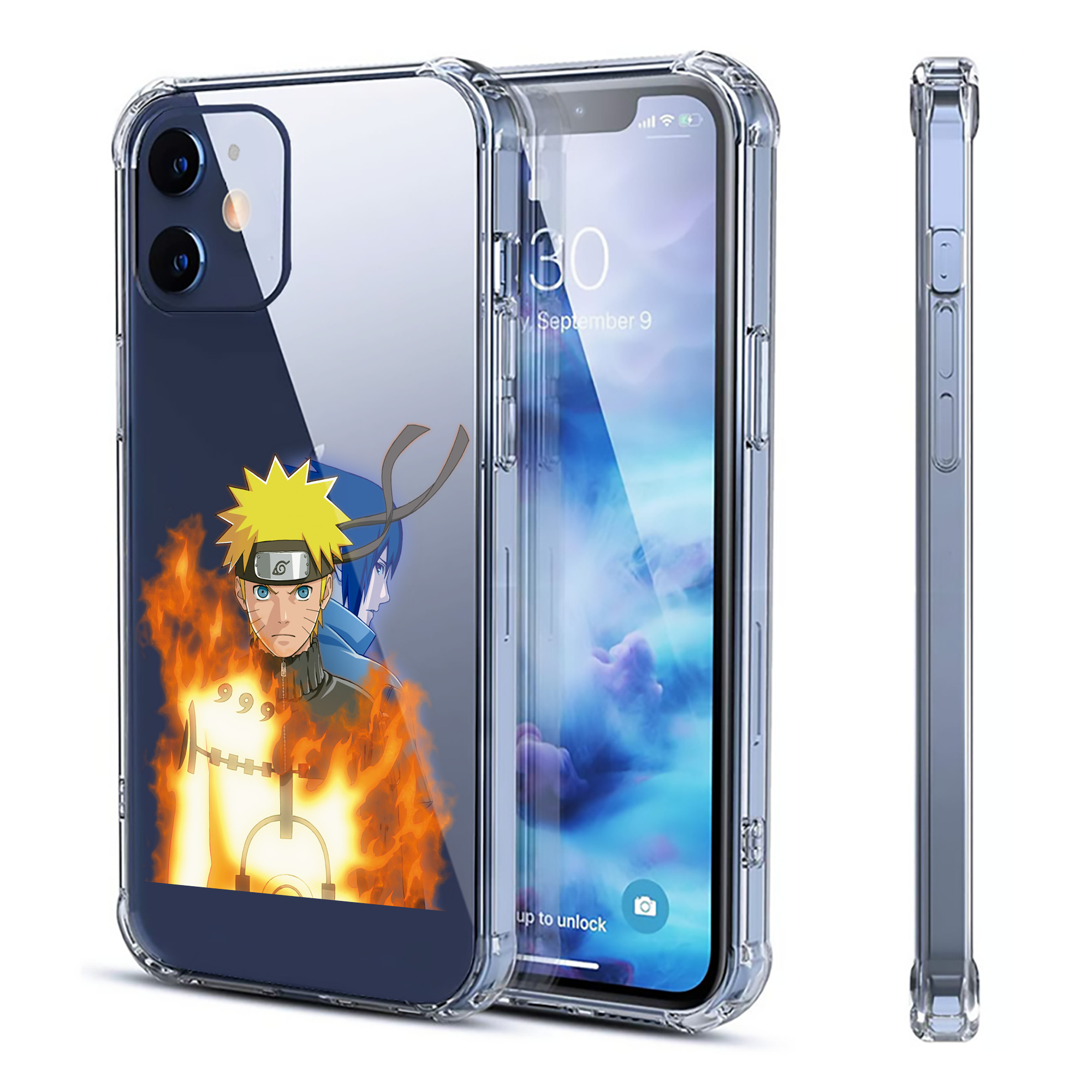 （画像用） NARUTO -ナルト- うずまき ナルト Uzumaki Naruto 【iPhone 12シリーズ対応】透明スマホケース（クリアソフトケース）